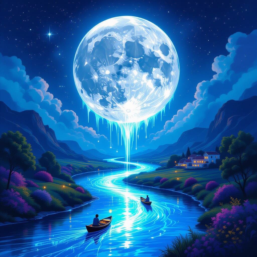 *A digital illustration reminiscent of oil on canvas, impast...