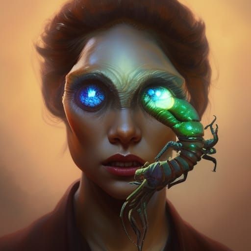 Eldritch Horror Insect Portrait in Unreal Engine 5