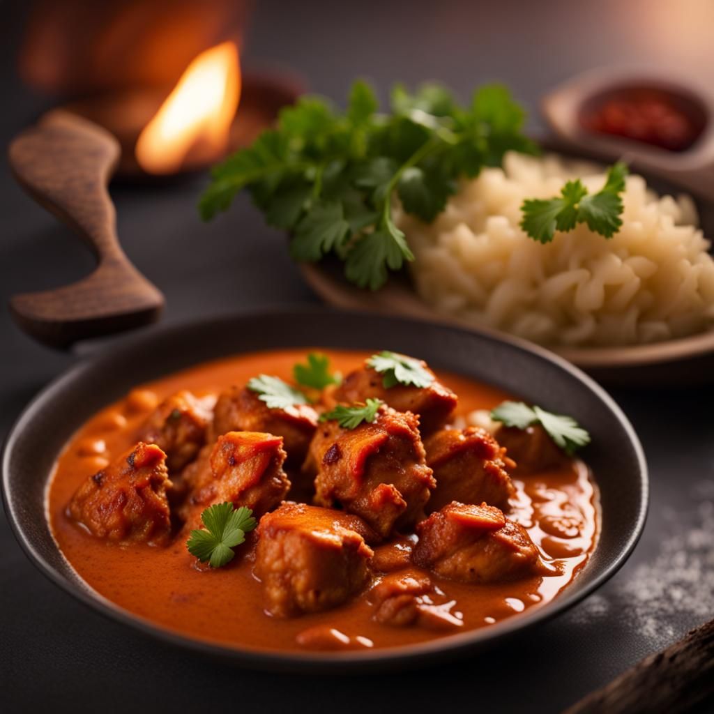 Chicken Tikka Masala Food Photography