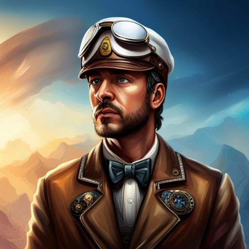 Steampunk Aviator and Sky Captain