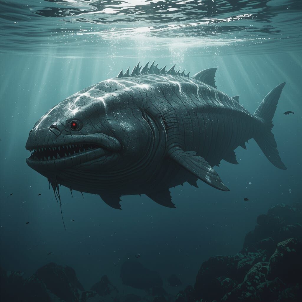 Grey Shark Tattoo Design in 8K Resolution