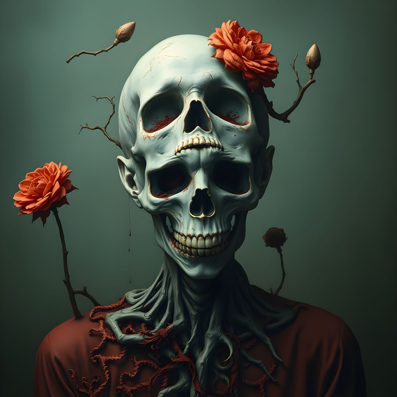 Surreal Portrait of Mortal Beauty