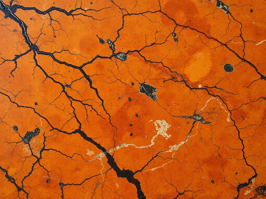 Vibrant Vermilion Forest Landscape