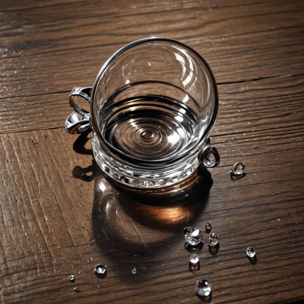 Glass Monocle Still Life in Dutch Masters Style