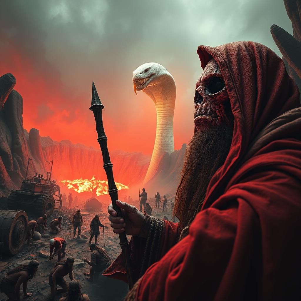 Prophet of the Worm: A Dark Surrealist Vision