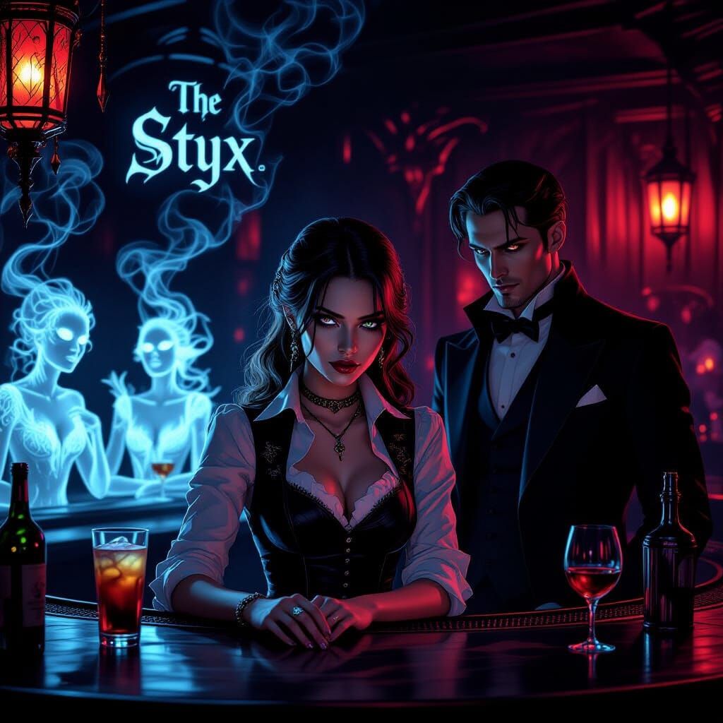 Bartender at Gothic Club 'The Styx' Observed by Mysterious O...