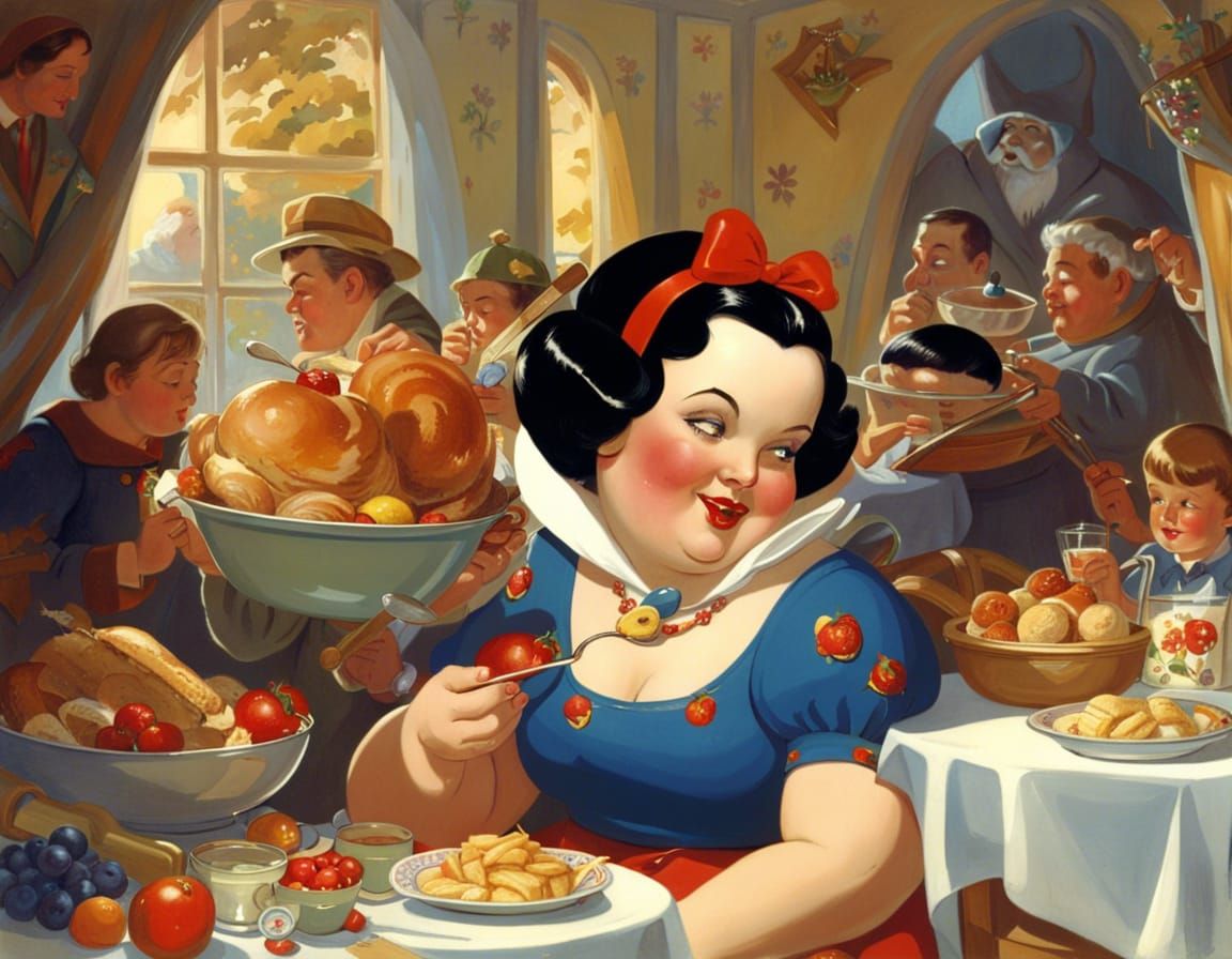 Plus-Size Snow White's Humongous Breakfast