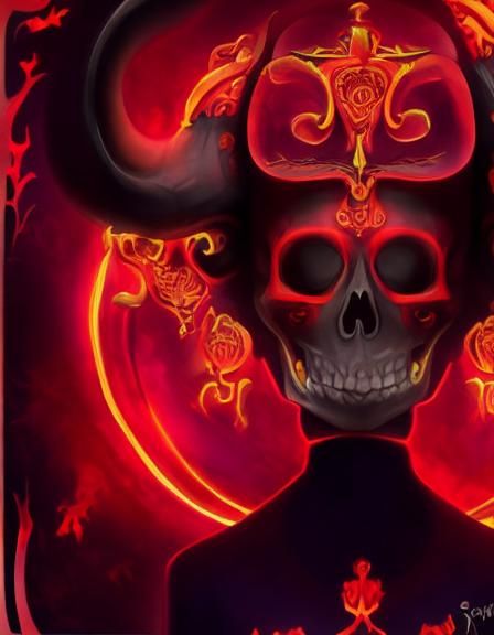 Surreal Skull Composition