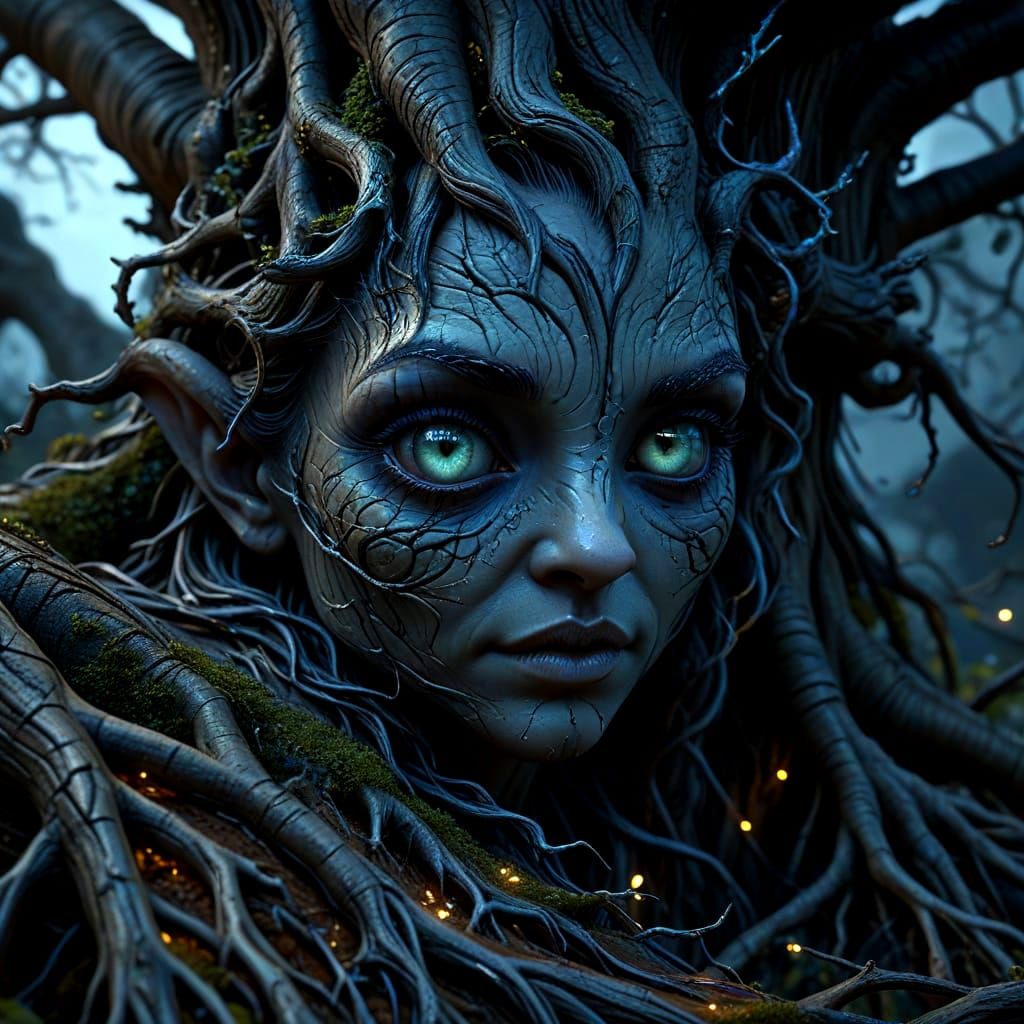 Wicked Fairy Lurking in Ancient Tree Roots