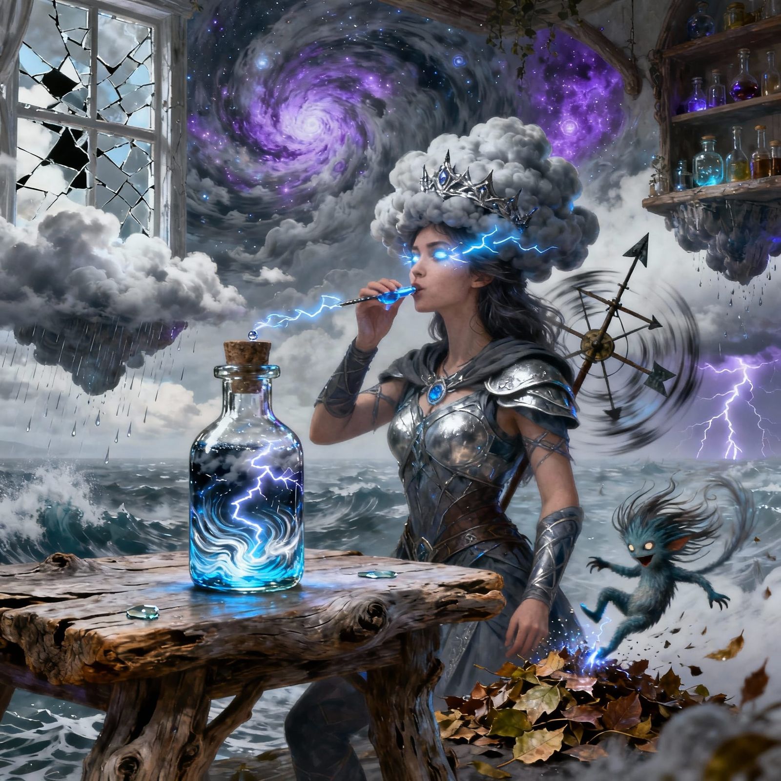 Stormcaller's Draft Potion with Warrior in Storm Magic