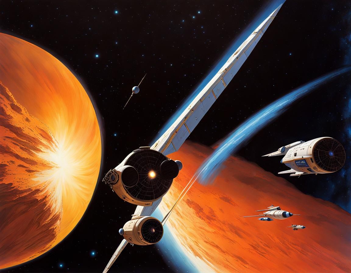 Nebula Starscape Inspired by Classic Sci-Fi Art