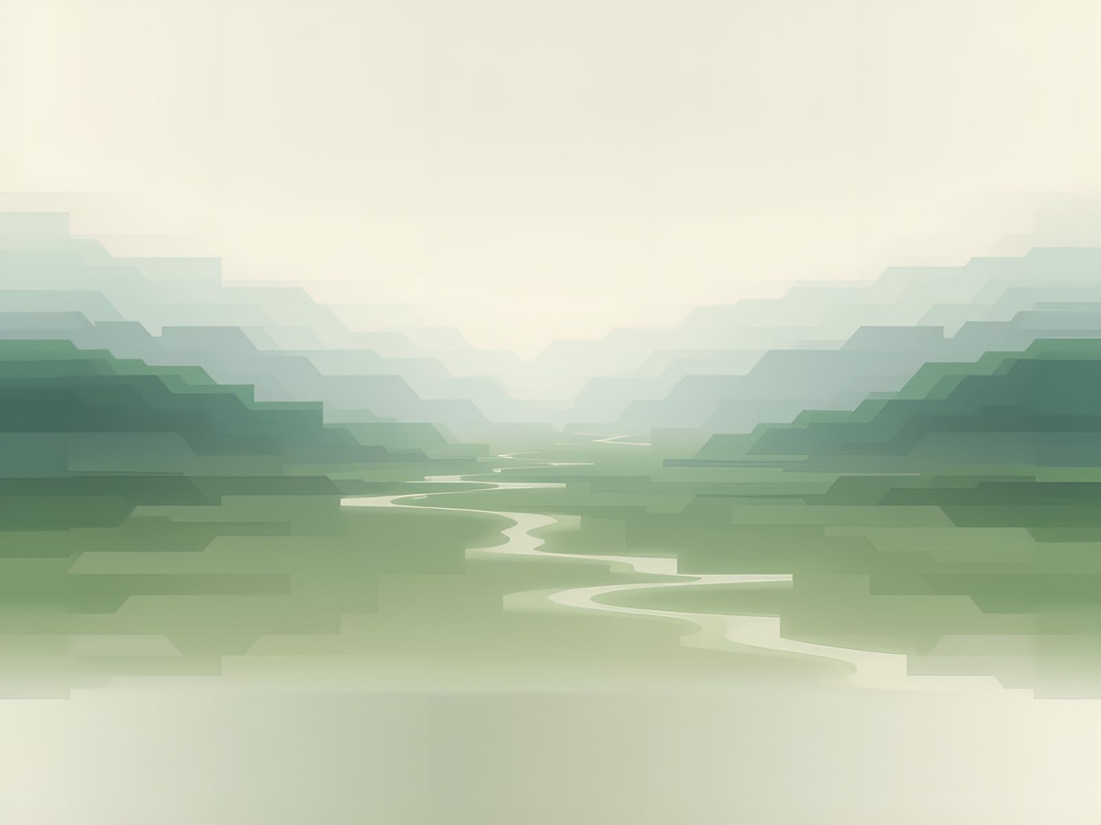 Ethereal Landscapes in Digital Decay