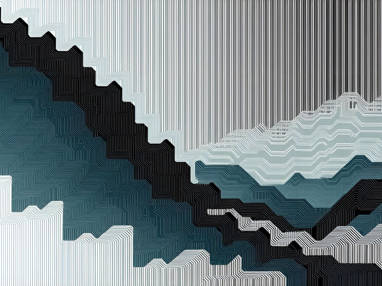 Surreal Landscapes in a Cyberpunk Aesthetic