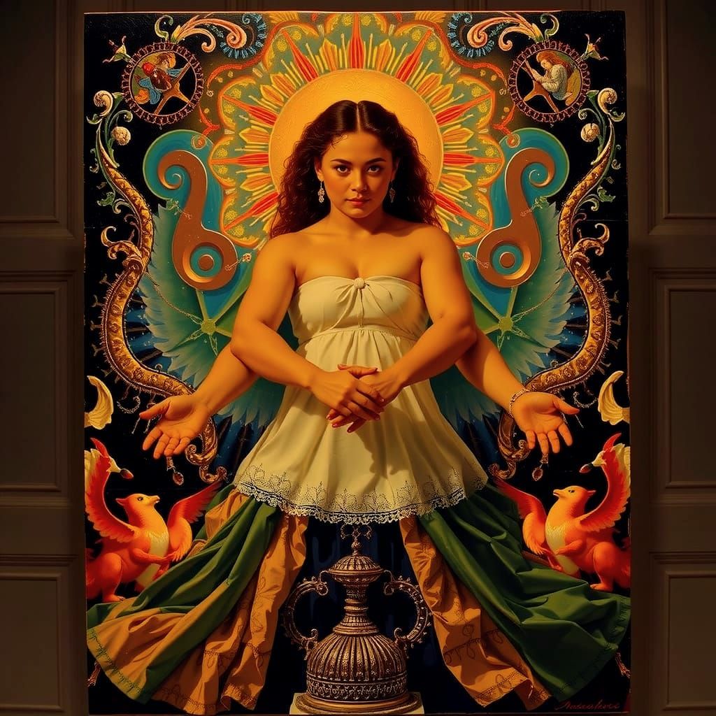 Masterpiece Painting of Beauty and Truth