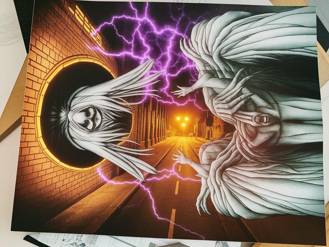 Ethereal Cosmic Horror Emerges from Dark Portal