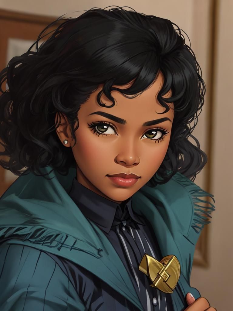 Young Female Detective in Sherlock Holmes Style