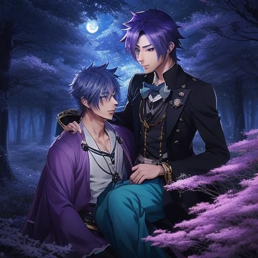 Steampunk Anime Lovers in Magical Forest