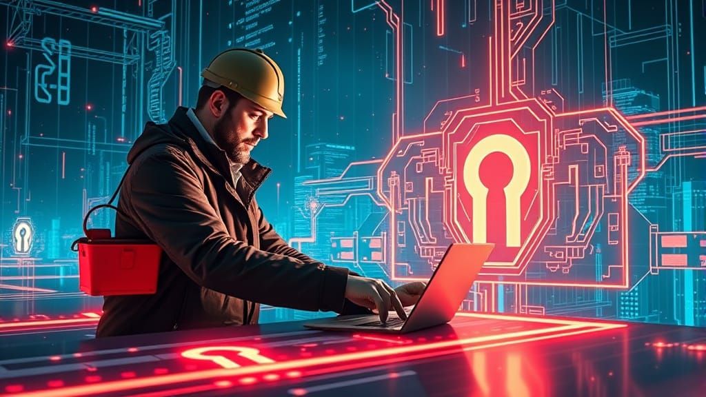 Digital Portier in Cyberpunk Digital Realm