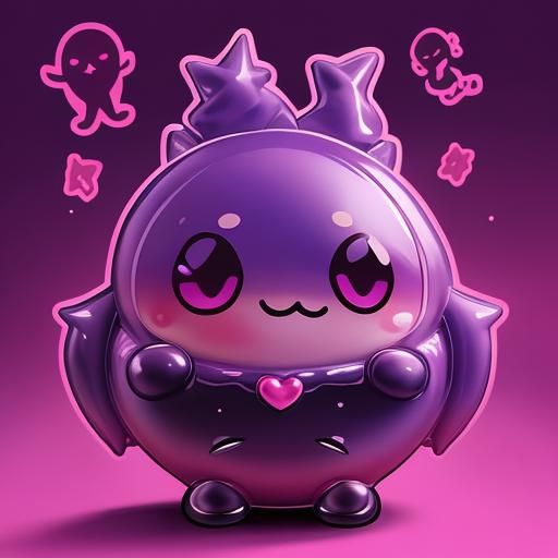 Chibi Slime Emote Illustration