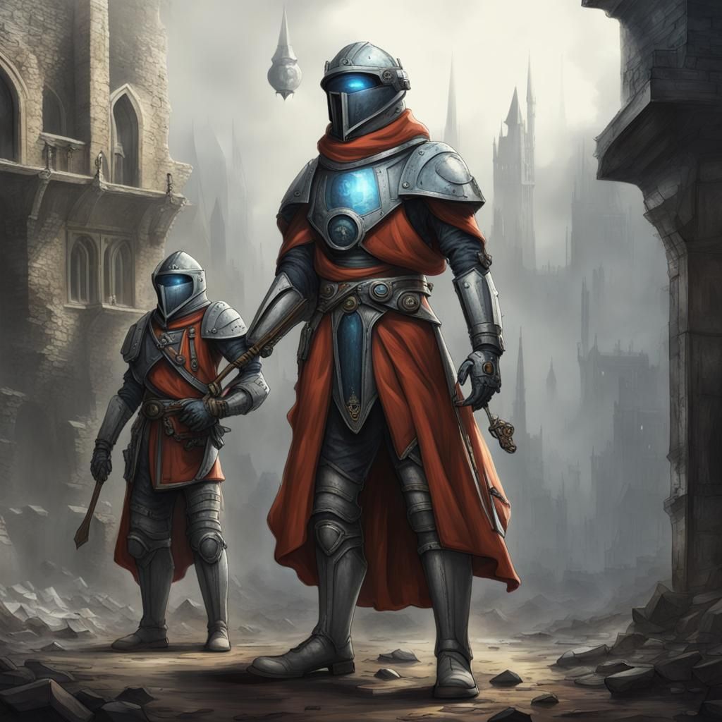 Medieval Sci-Fi Fusion Image