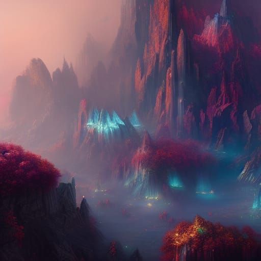 Detailed Crystal Candel in Fantasy Concept Art Style