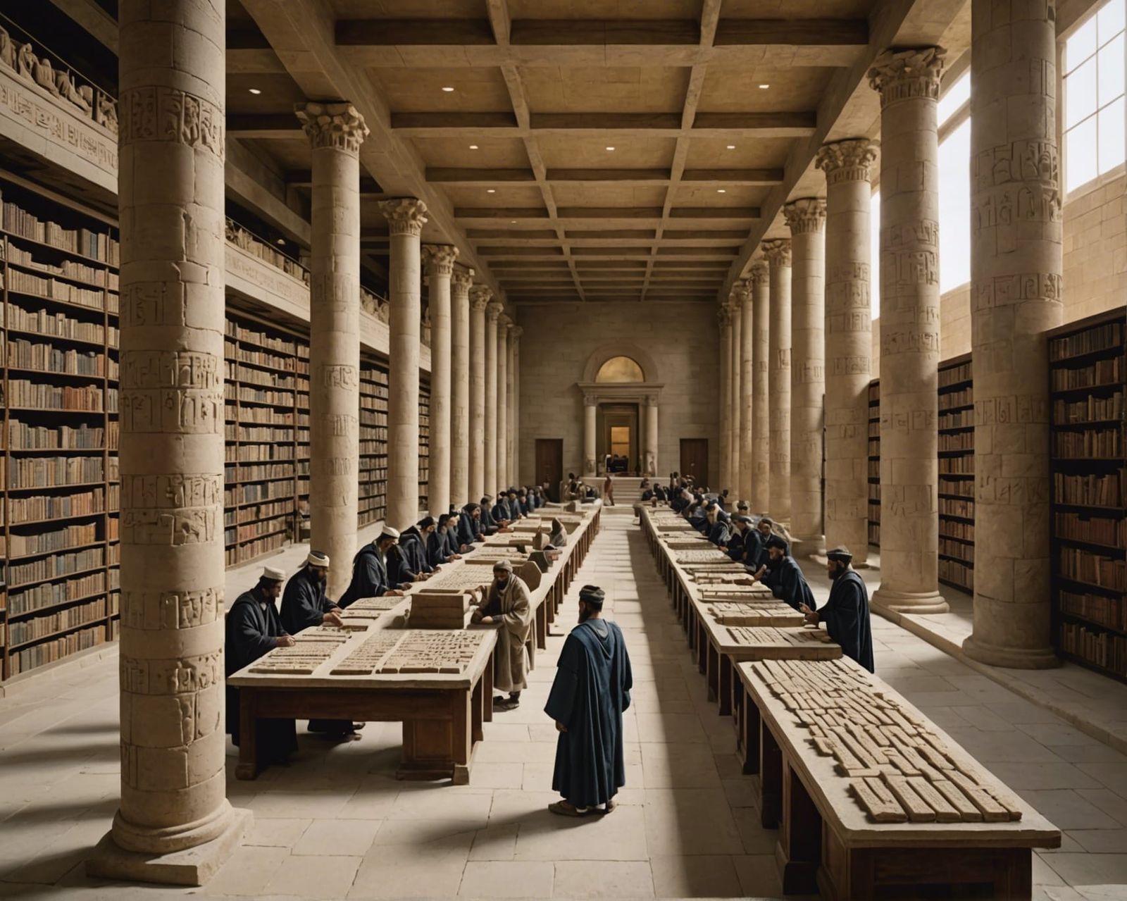 Library of Ashurbanipal: Scholars and Cuneiform Tablets