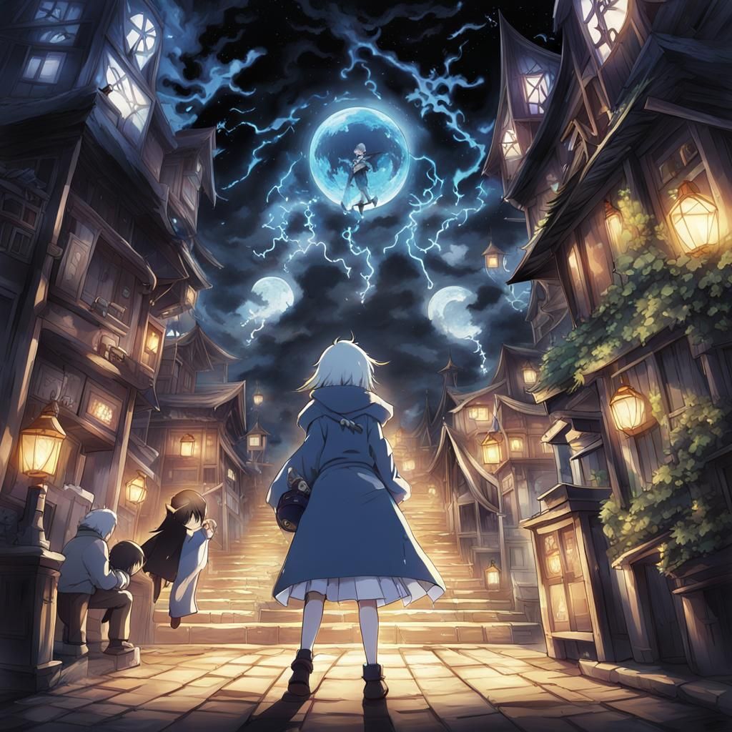 Sen's Mysterious Journey: An Anime-Style Spirit World