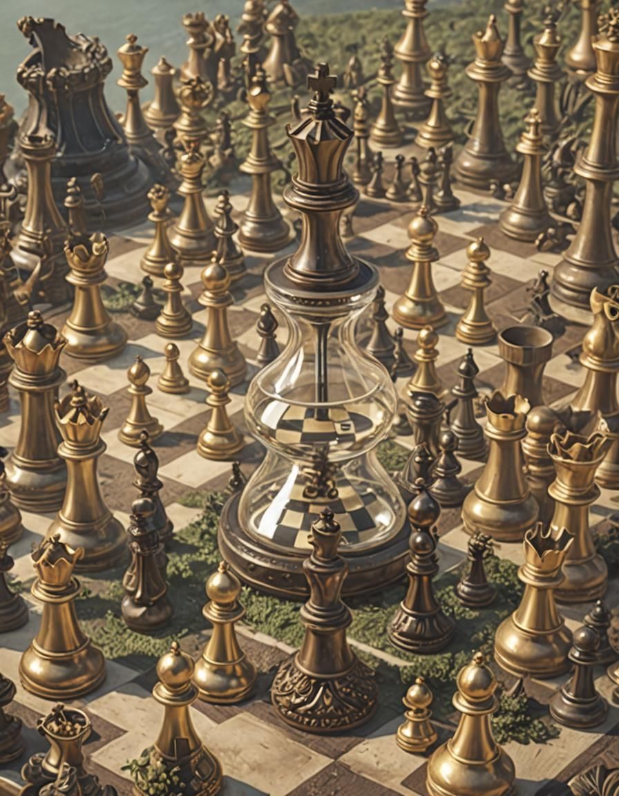 Hourglass Controls Time on Alien Chessboard
