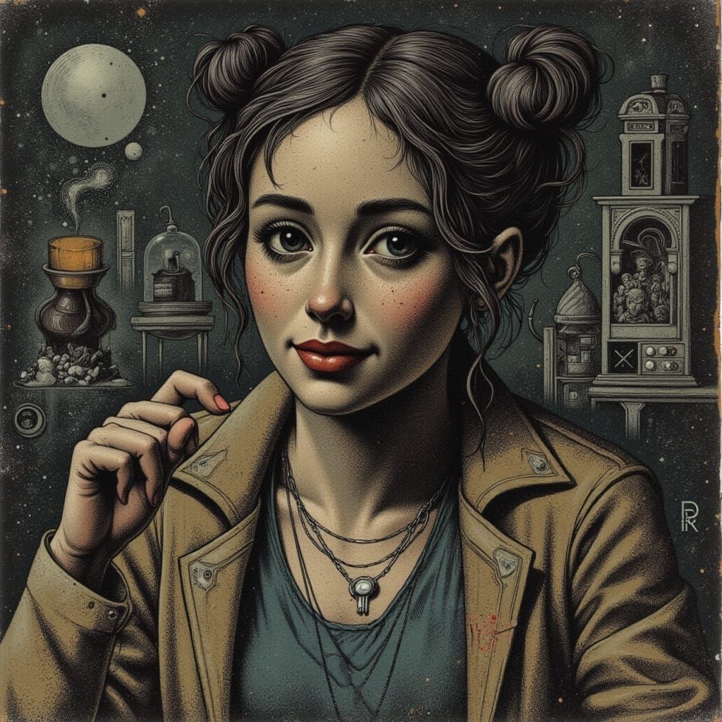 Surreal Coffee Mug Traffic in Dreamlike Style