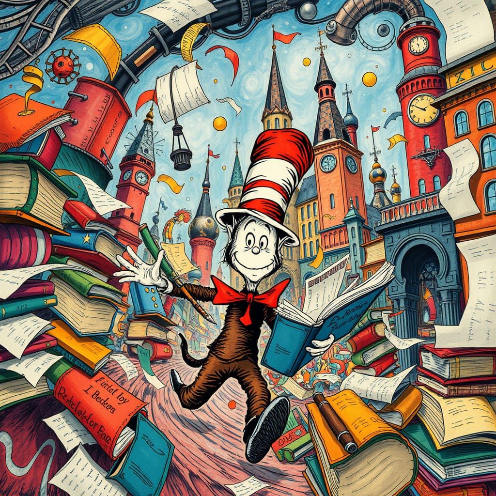 Whimsical Dr. Seuss Embarks on a Wild Adventure