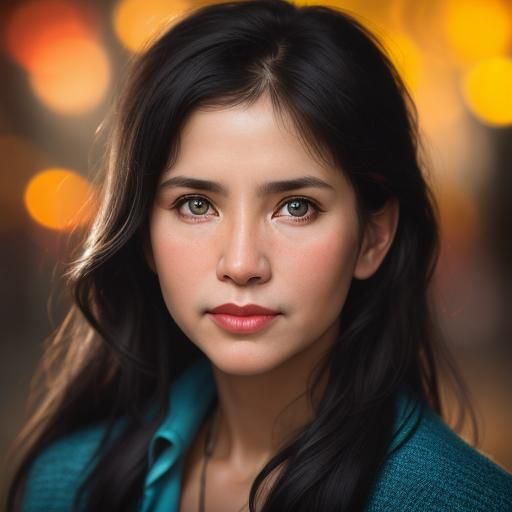 Detailed Hand Portrait with Bokeh and Studio Lighting