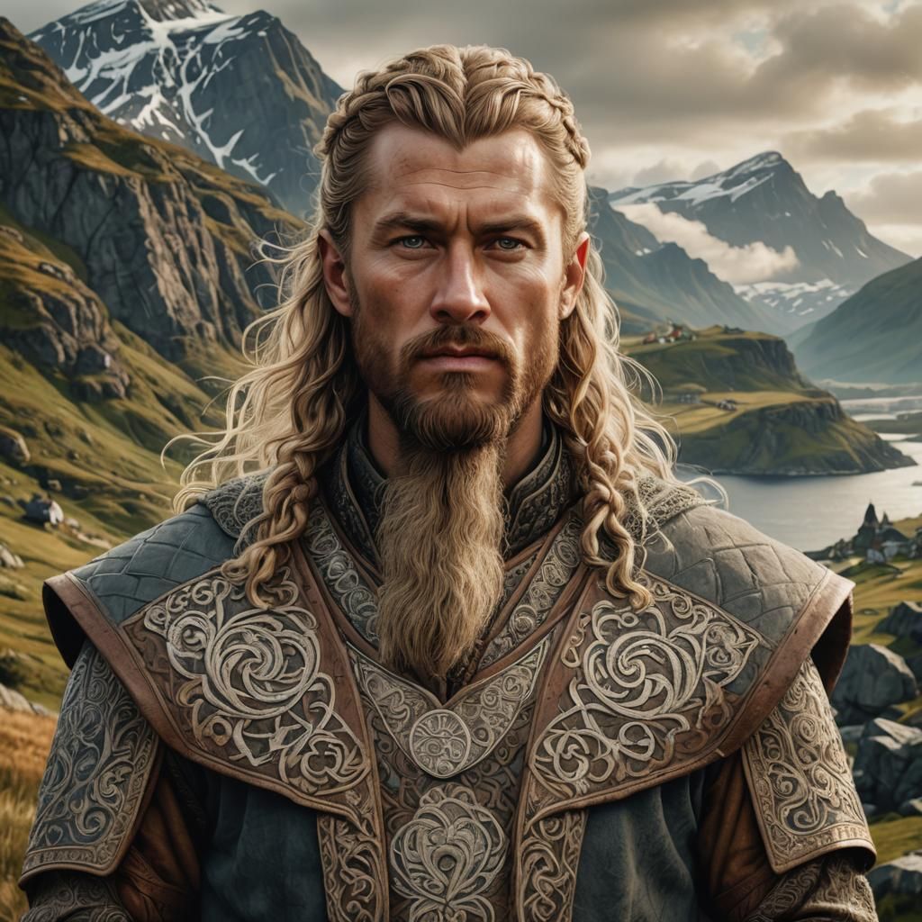 Norse King Portrait in Renaissance Style