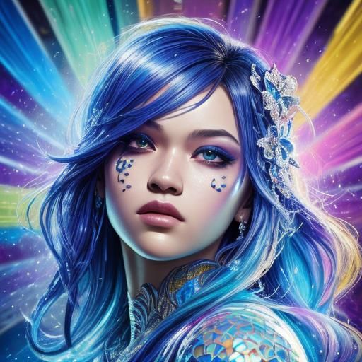 Hyperrealistic Diamond in Splash Art Style