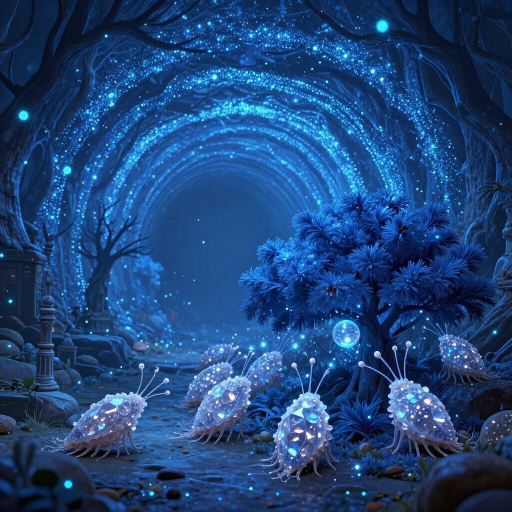 Magic Scavengers in a Glowing Particle Tunnel