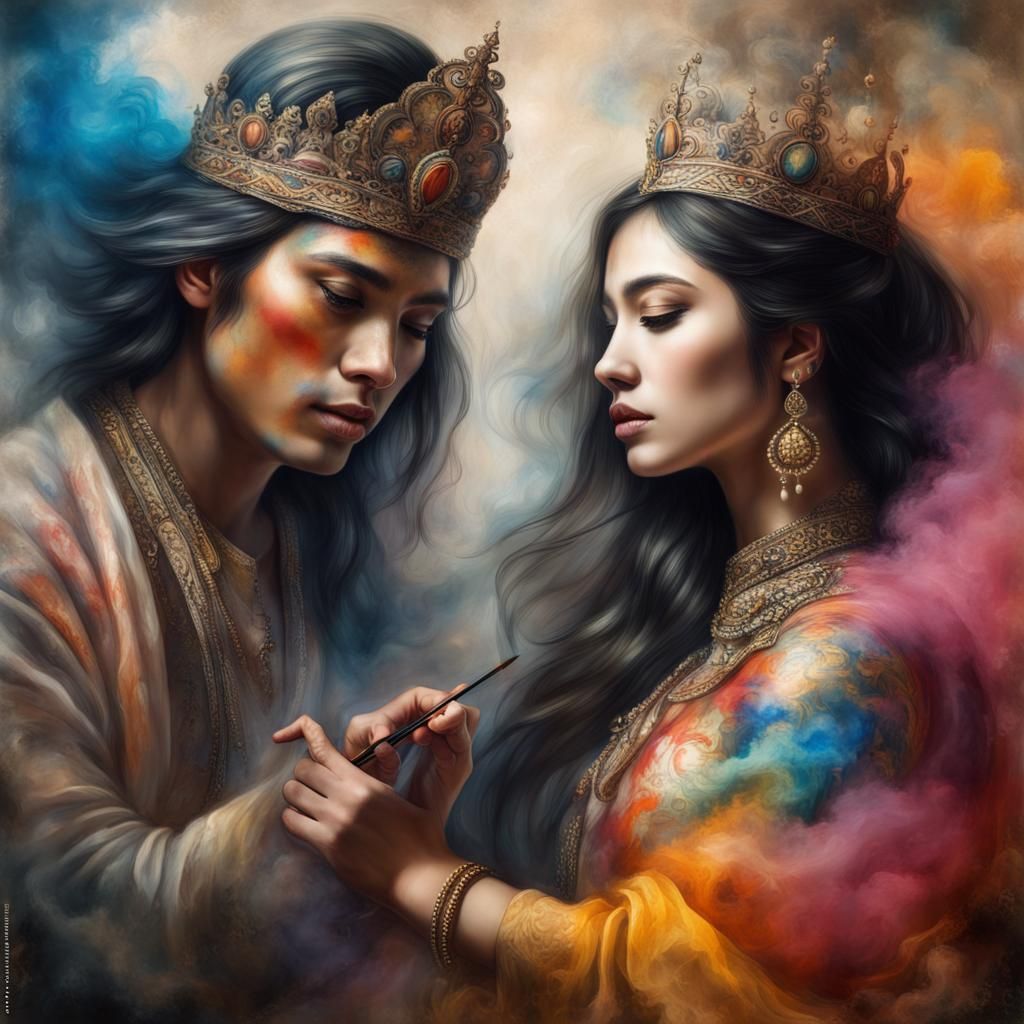 Queen of Majapahit Kingdom Emerges from Painting