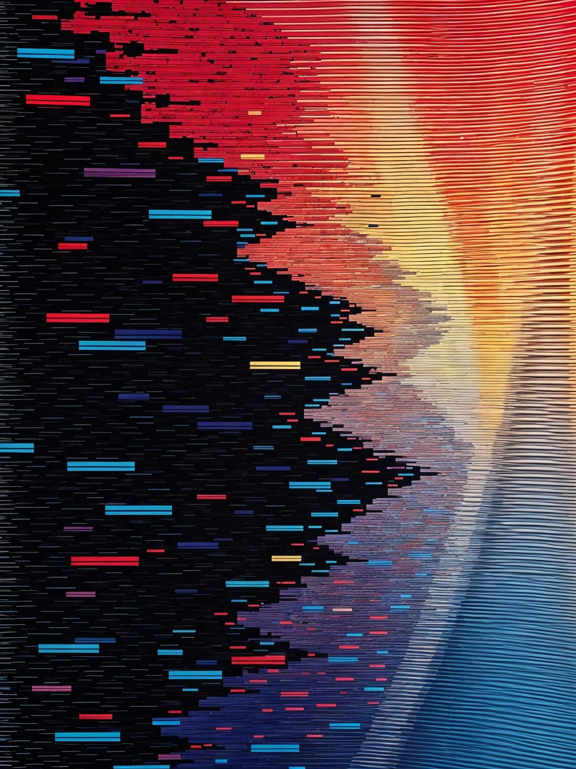 Abstract Evolving Pattern with Glitches and Corruption
