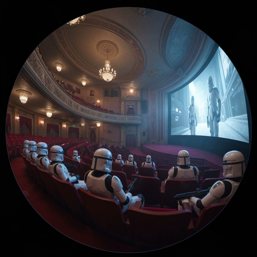 Clone Troopers Watch Star Wars: Syd Mead Style