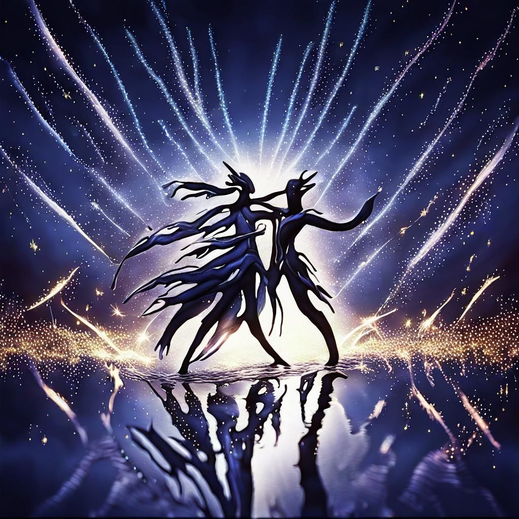 Elf Centaur Kelpie Dance in Twilight