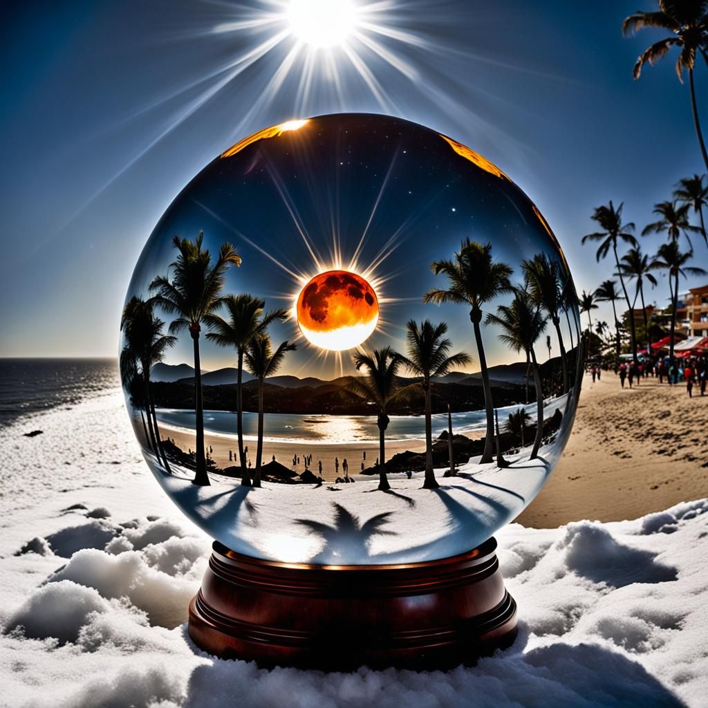 Mazatlan snow globe