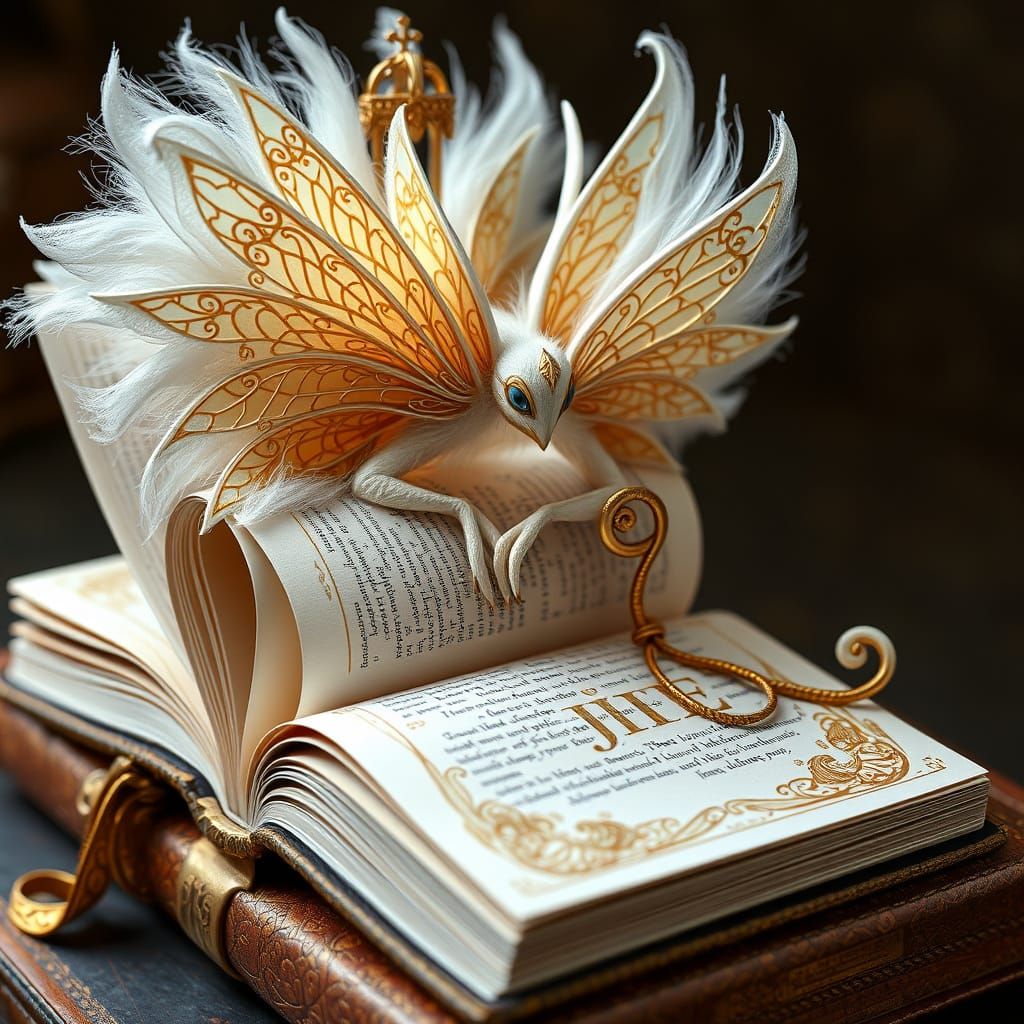 Ethereal Books Personified as Mystical Beings