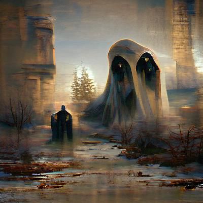 Sinister Ghosts of Time Forgotten: Dark Fantasy Art
