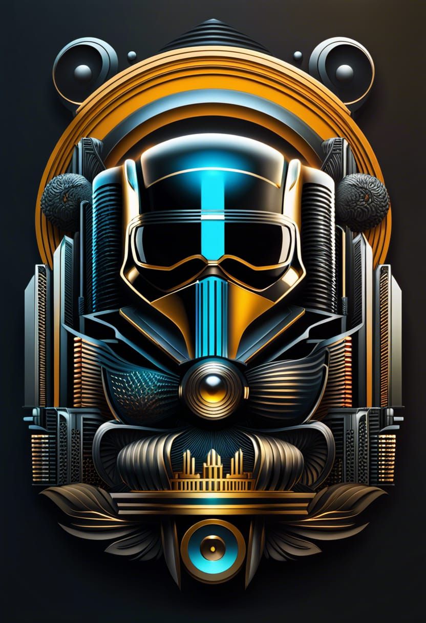 Monochrome Intricate Line Art Logo Design