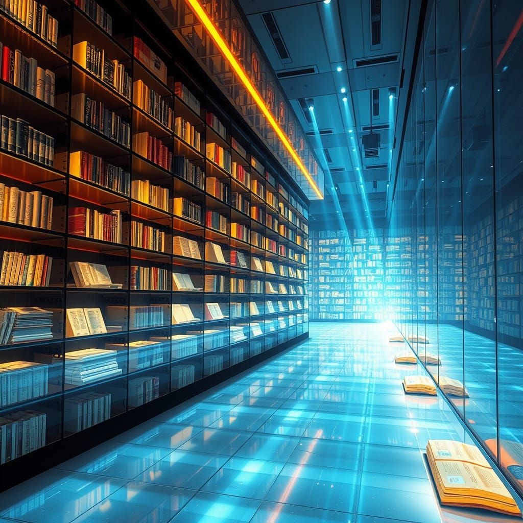 Divine AI Archive in Digital Surrealism