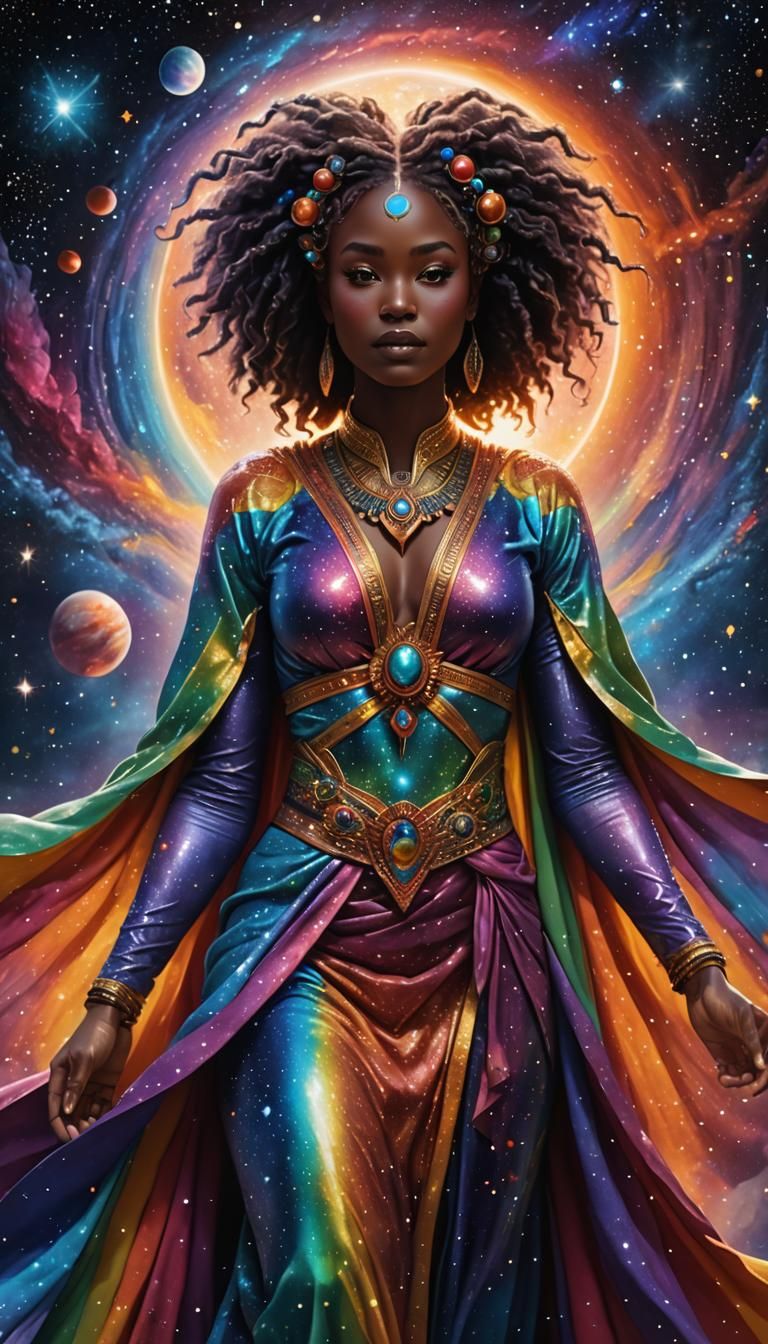 Exotic Celestial Being Shimmering Through the Universe