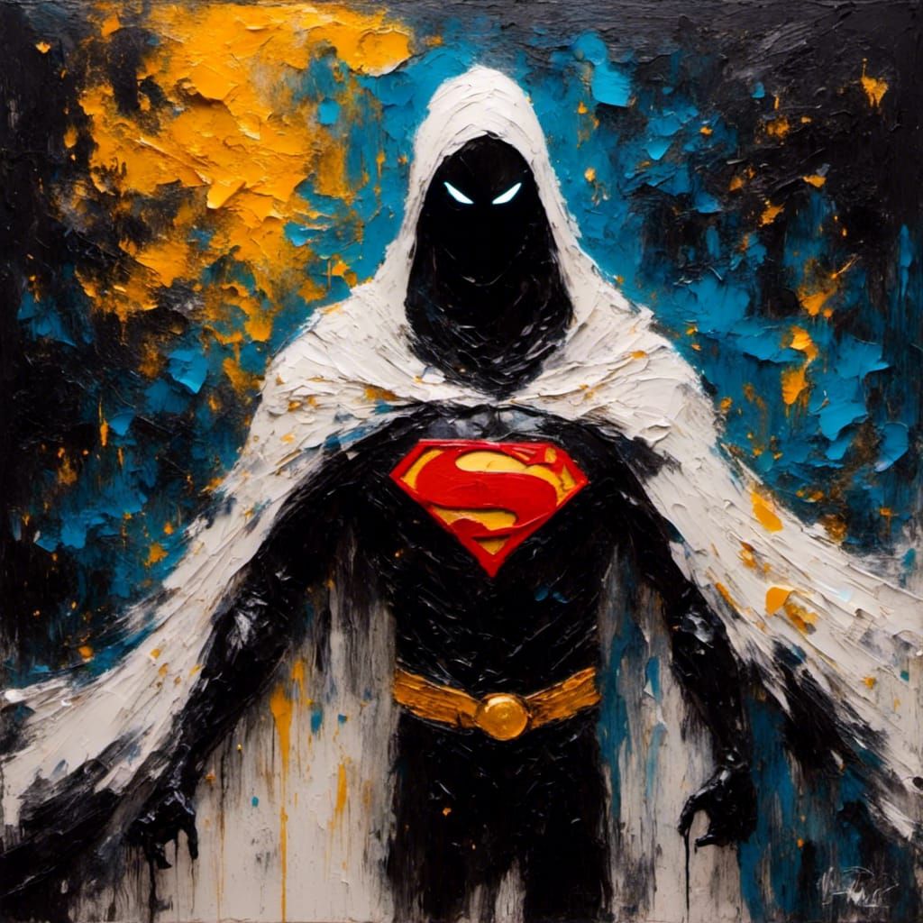 Space Ghost in Impasto Style