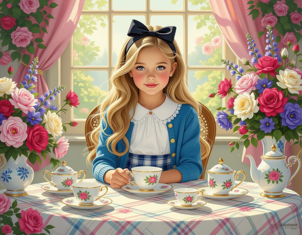 Whimsical Wonderland Tea Party in Storybook Style