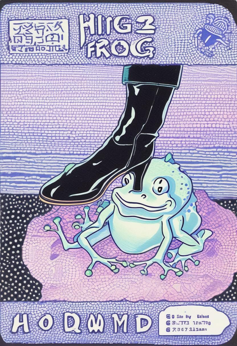 Gaming Card: High Heel Boot Crushing Frog