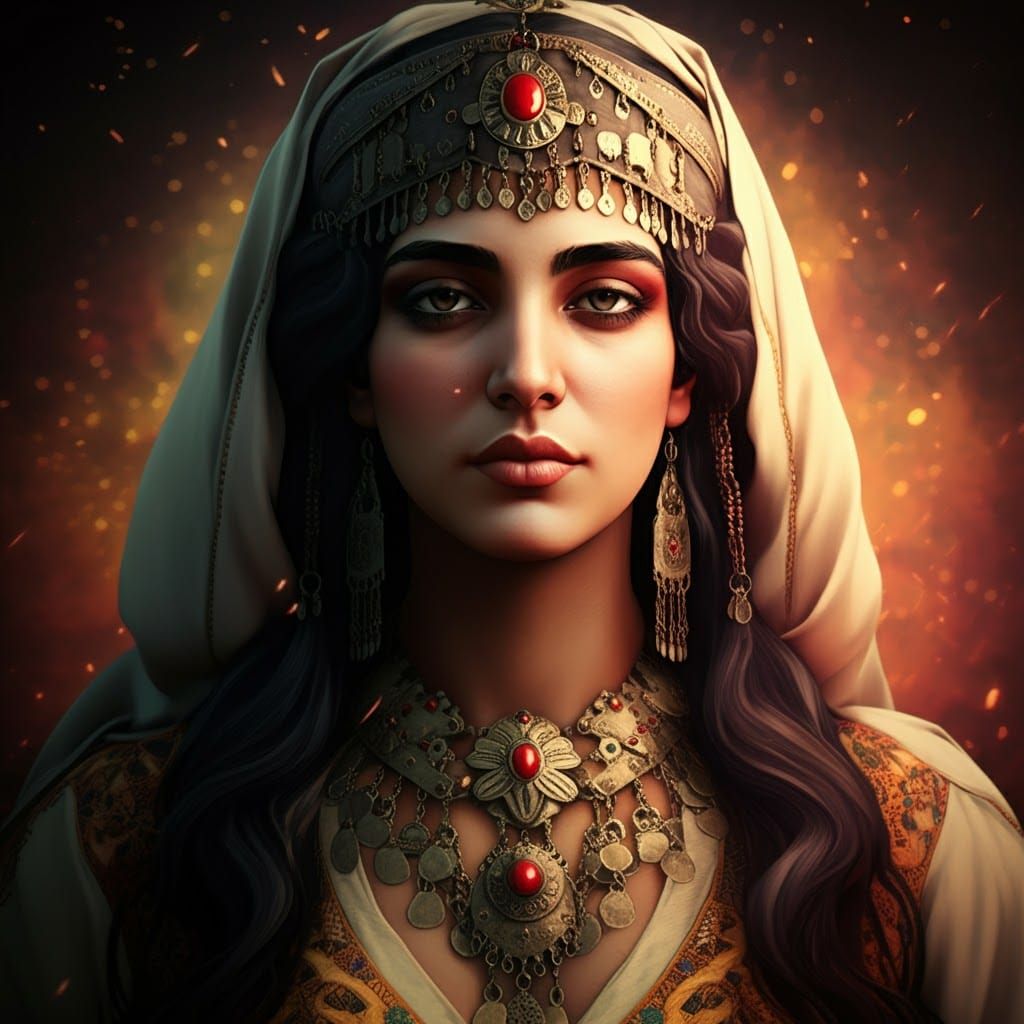 Jeune femme nord africaine