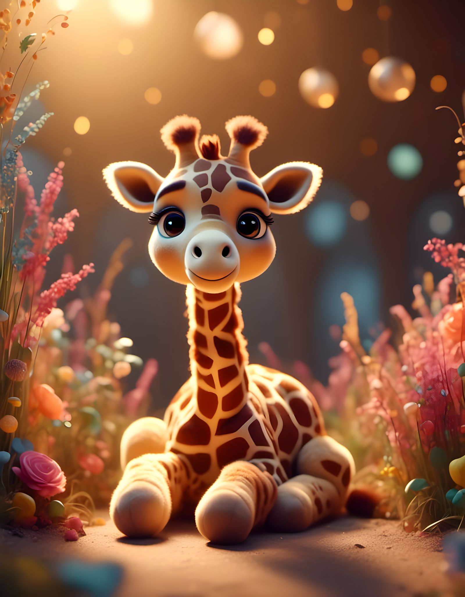 "Cuddles" The Rescue Giraffe