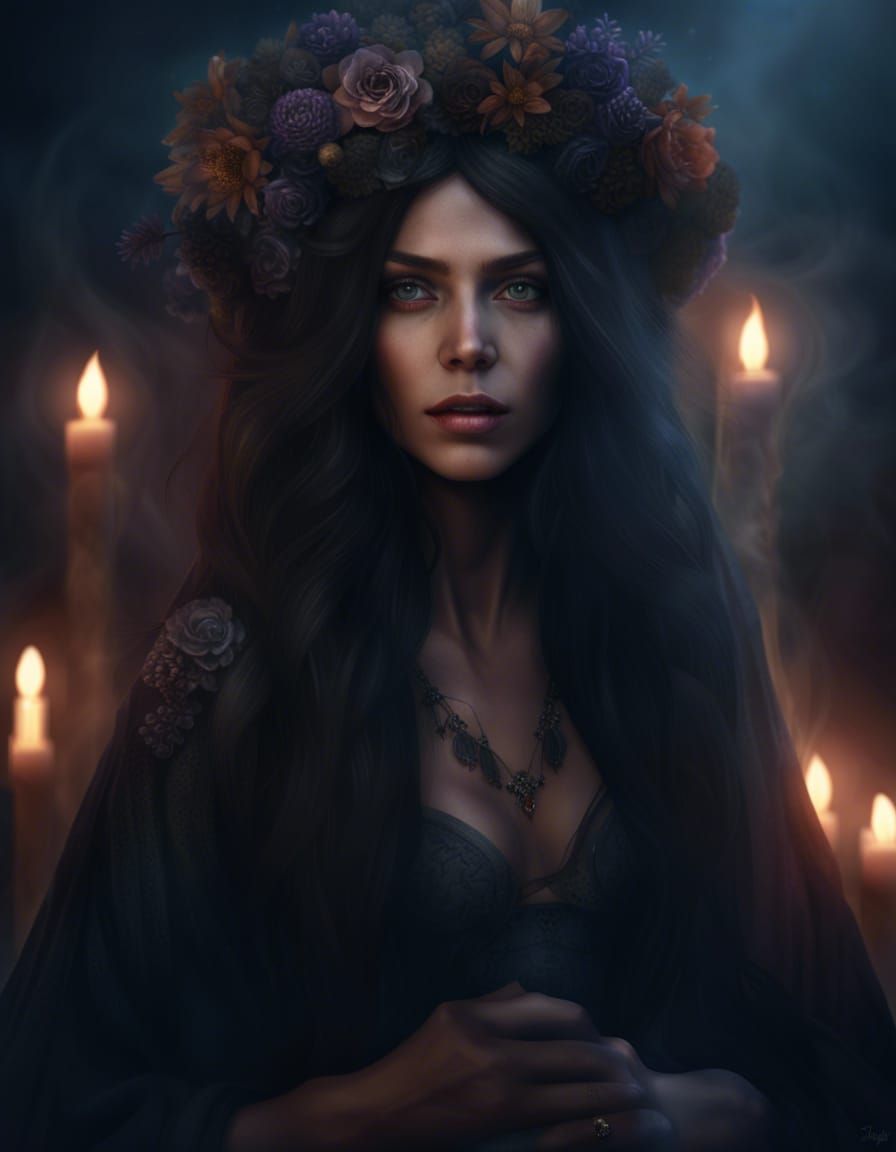 Portrait of witch